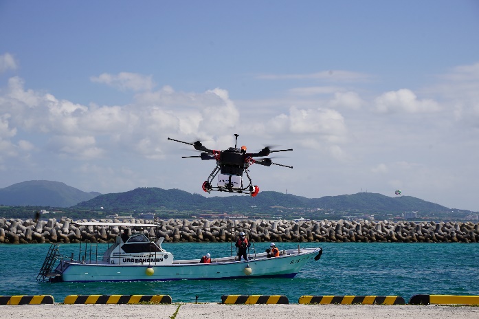 「AeroRange QUAD」飛行の様子